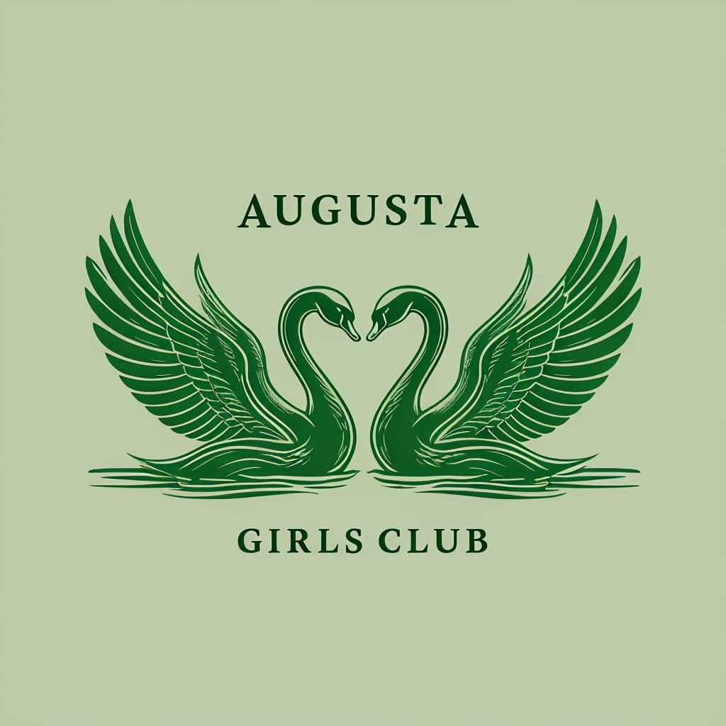 Elegant Swans Logo for Augusta Girls Club Design