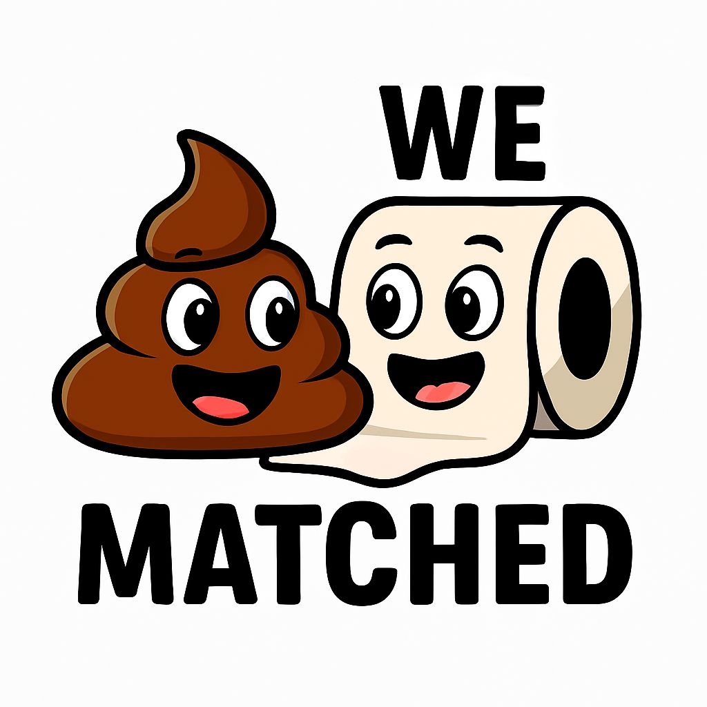 Cheerful Poop and Toilet Paper Emoji Characters Sticker