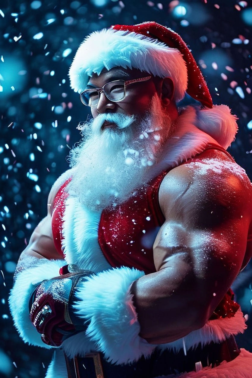 muscle santa