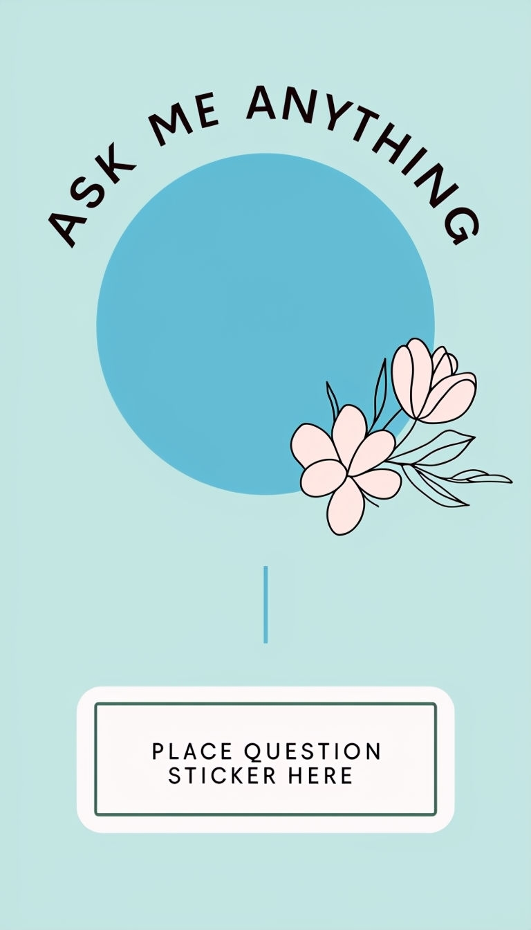 Minimalist ASK ME ANYTHING Graphic for Social Media Post