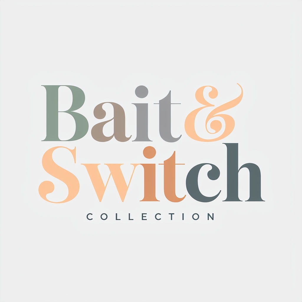 Elegant Bait & Switch Logo Design with Warm Color Palette