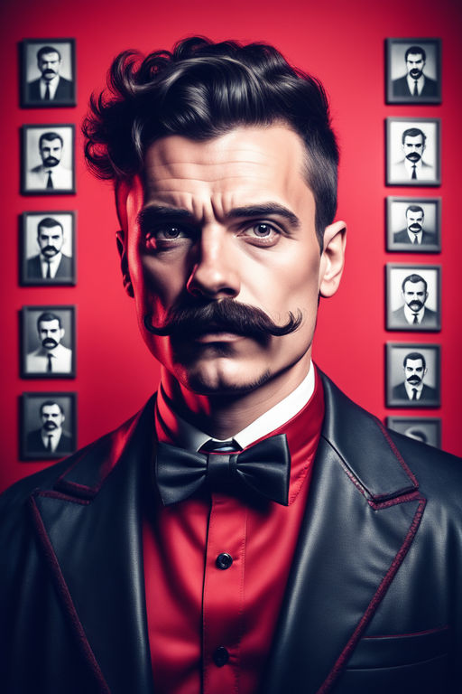 A mustachioed brutal man with a perfect haircut by Music without ...