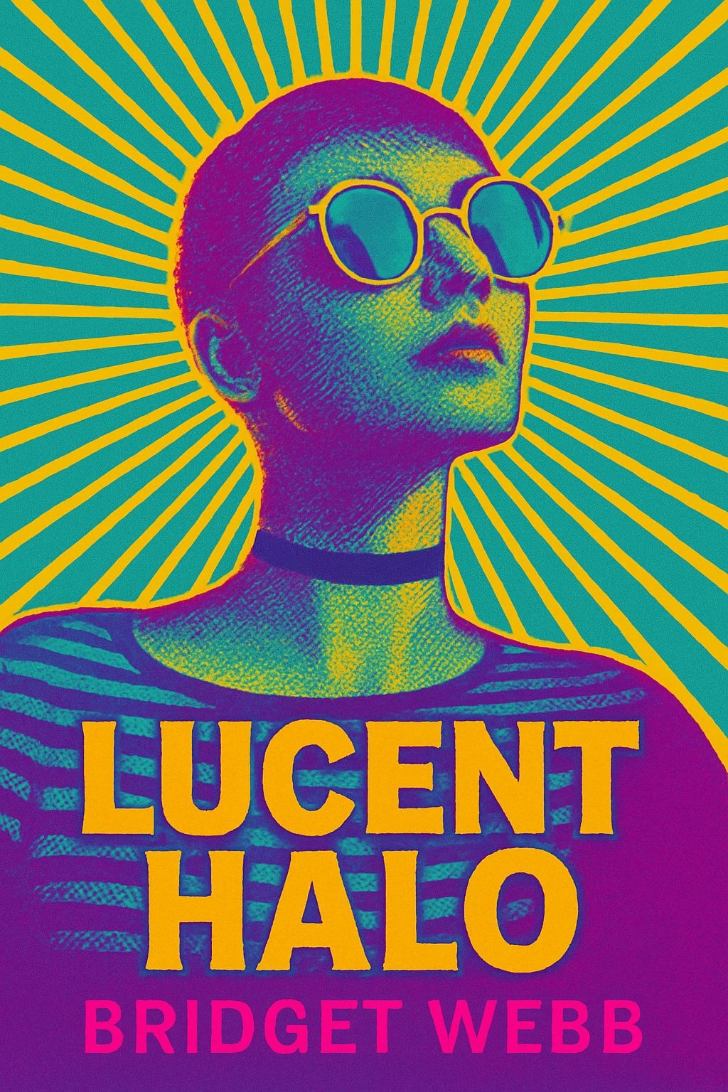 Vibrant Pop Art LUCENT HALO Illustration Featuring Neon Colors EBook Cover