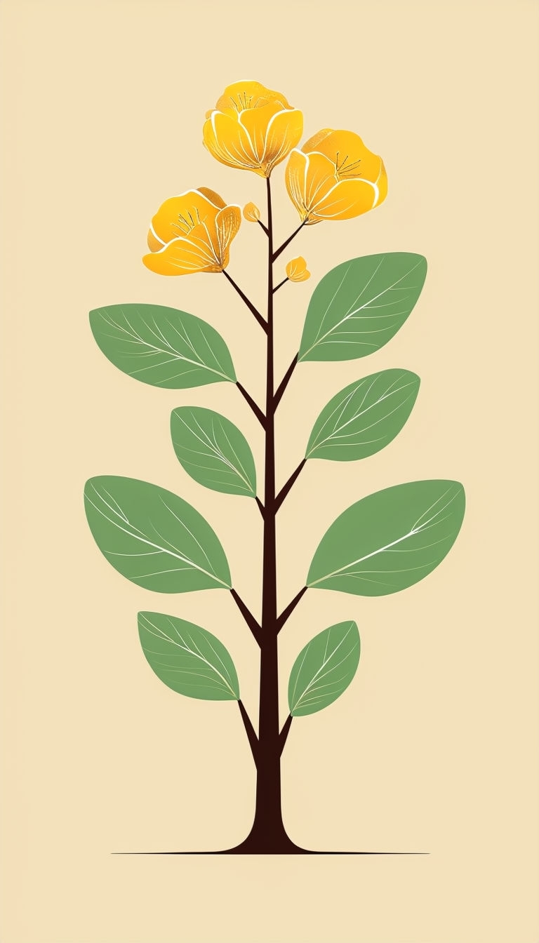 Elegant Minimalist Tree Illustration on Soft Beige Phone Case Cover