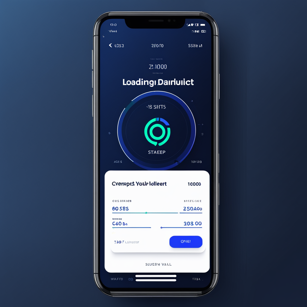 Design a loading indicator ux for 3 step process for a crypt... by ...