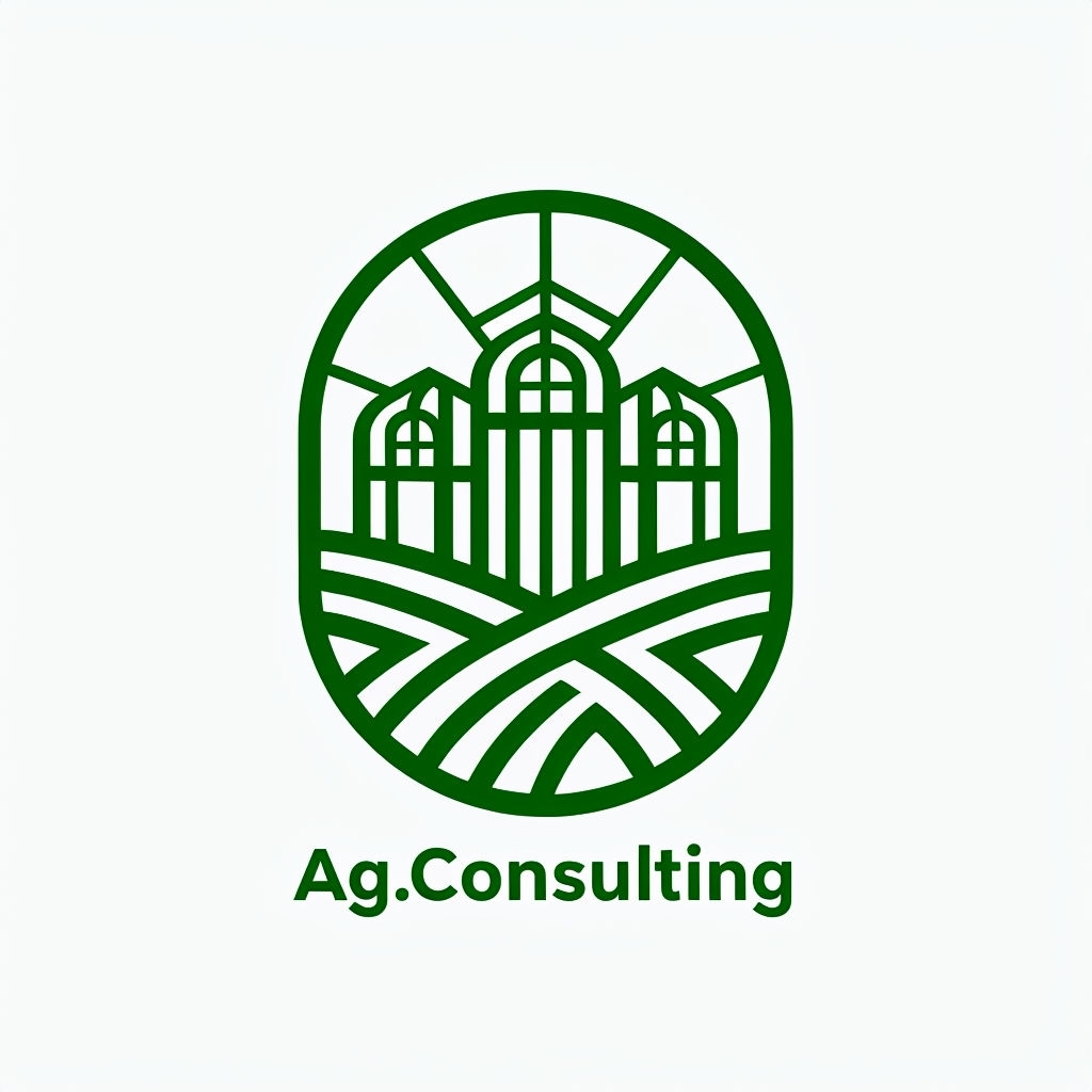 Minimalist Forest Green Agricultural Logo for Consulting Services