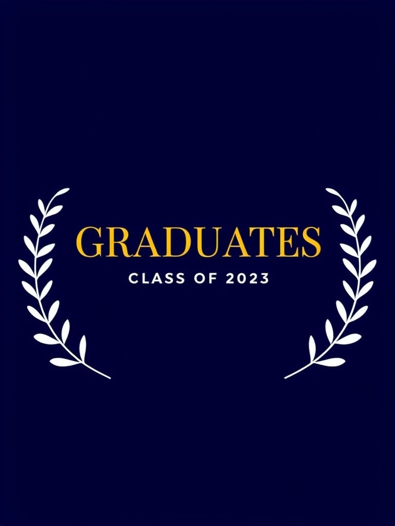 Elegant Graduates Class of 2023 Logo T-Shirt