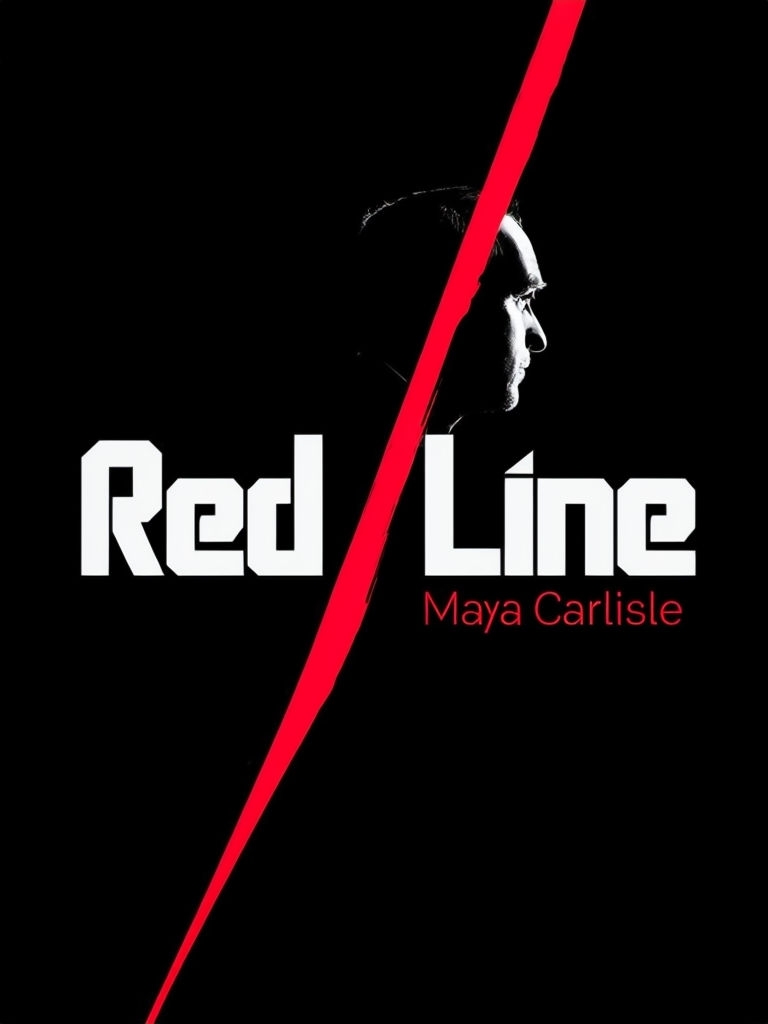 Minimalist Red Line Suspense Thriller EBook Cover Design