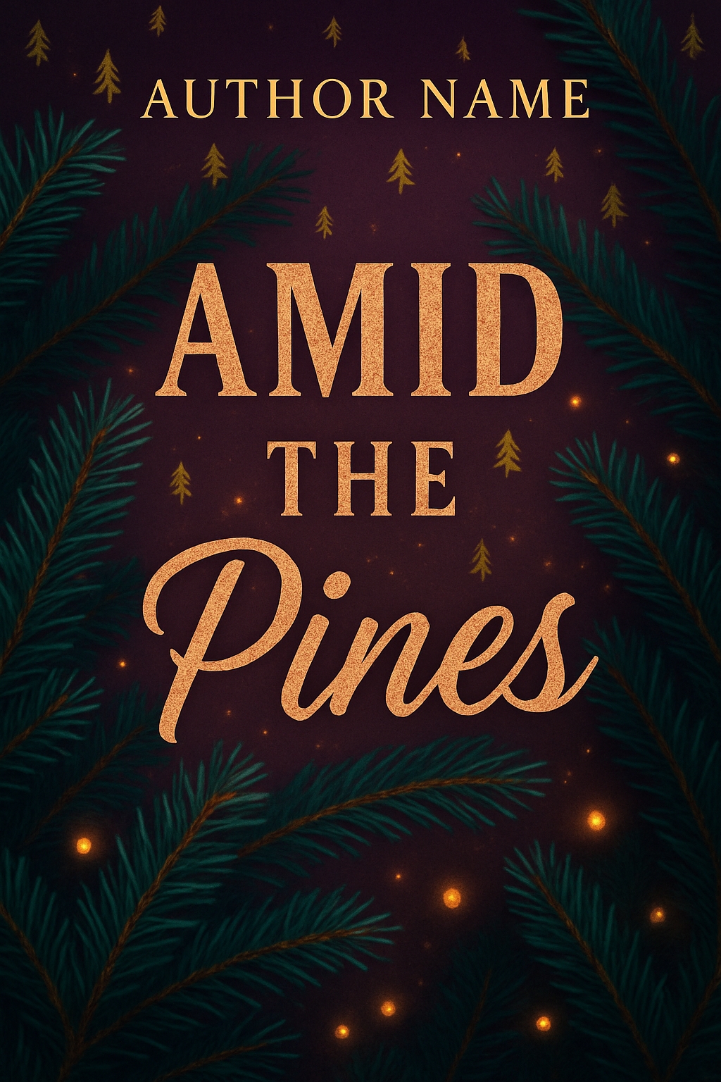 Festive Amid the Pines Holiday EBook Cover Design
