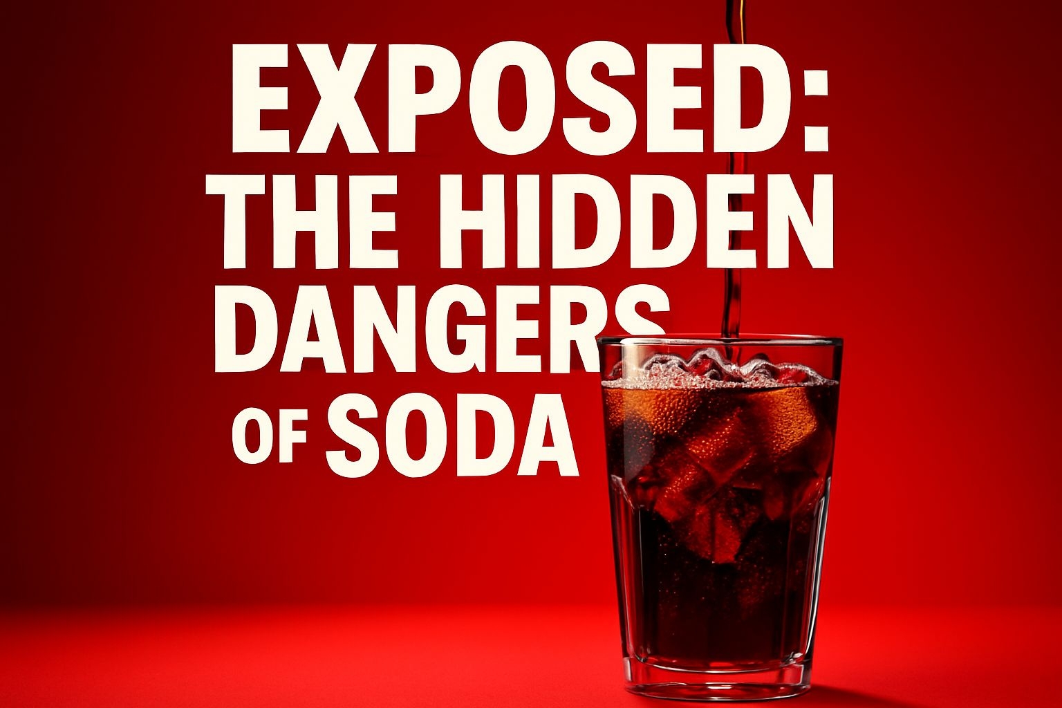 Exposed: The Hidden Dangers of Soda Advertisement Social Media Post