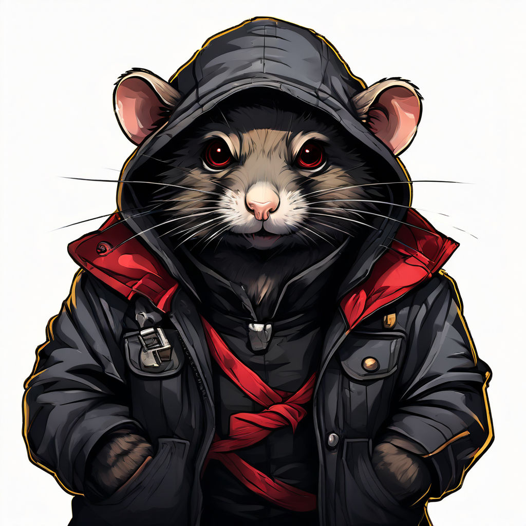 Anarchist rat in anime style by RTI Render - Playground