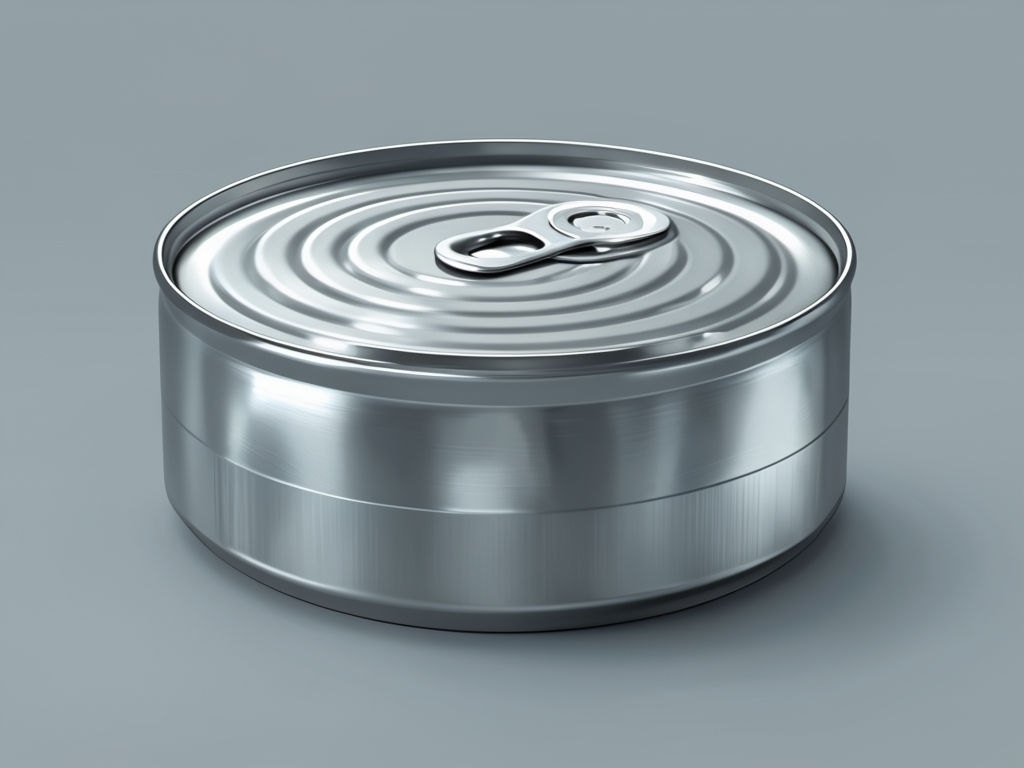 Sleek Metallic Aluminum Can 3D Rendering Mockup