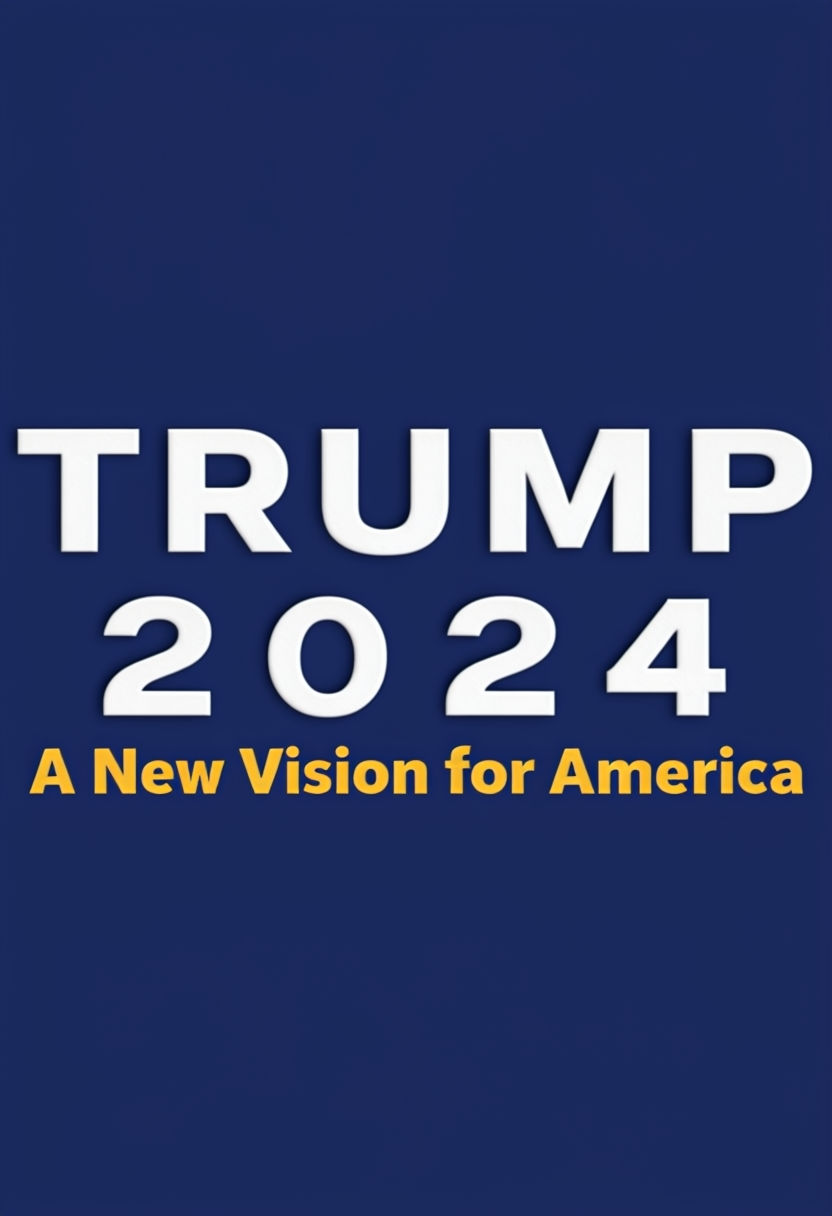 Trump 2024 Minimalist Political Card Design