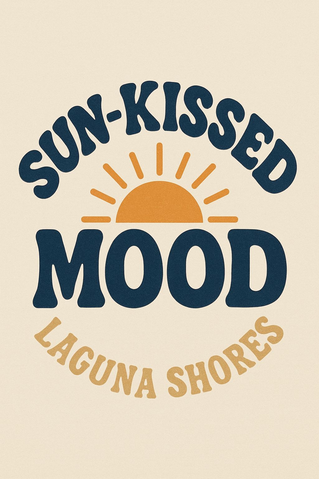 Sun-Kissed Mood Vintage Beach T-Shirt Design