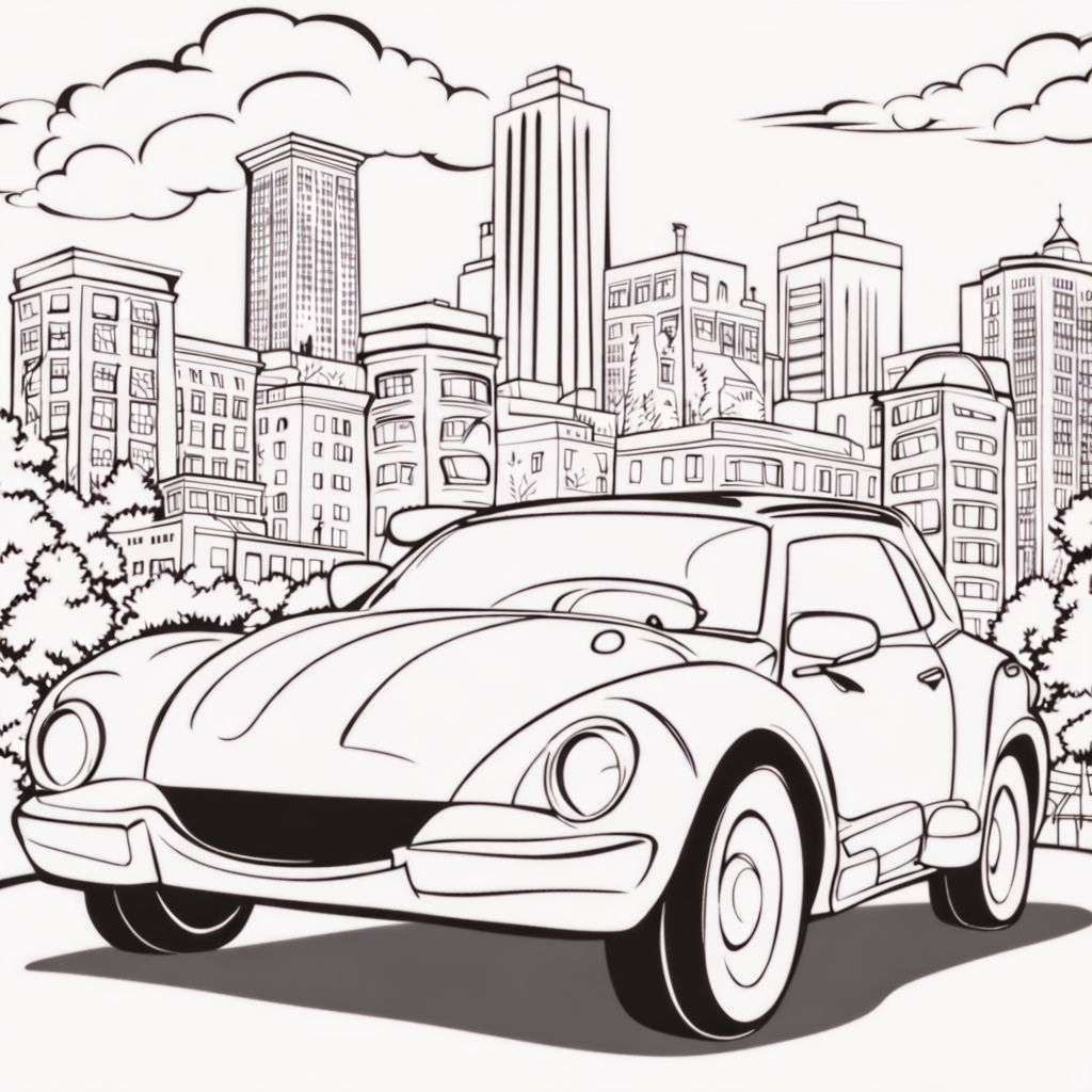 Create black and white coloring pages for cartoonstyle colo... by