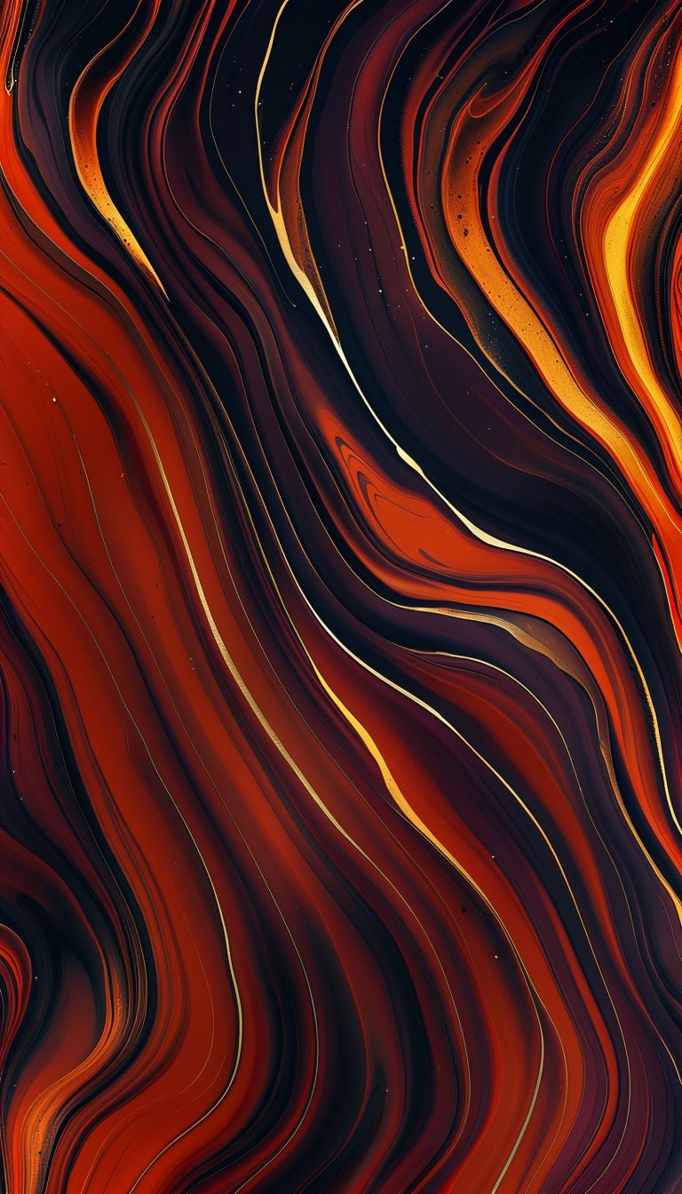 Vibrant Abstract Fluid Art with Swirling Patterns Phone Case Cover