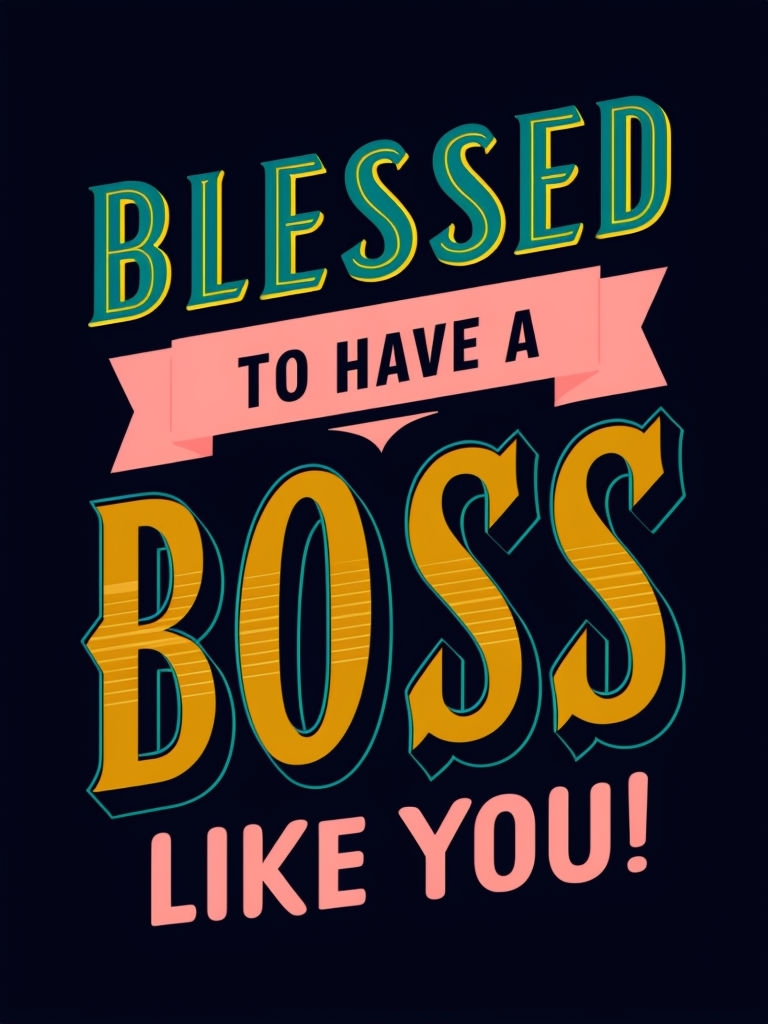 Vibrant Motivational Boss Appreciation Design T-Shirt