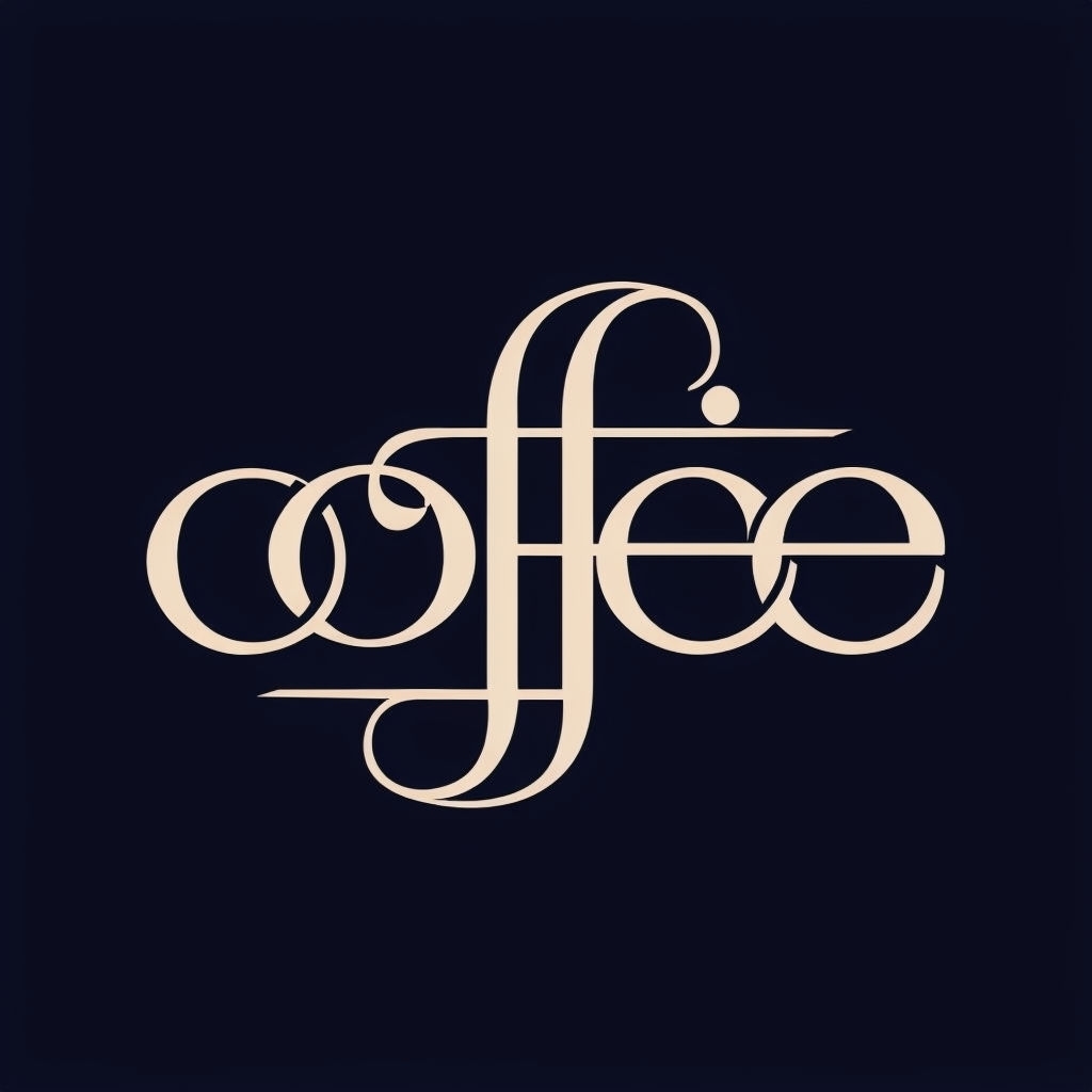 Elegant Minimalist Coffee Typography Logo