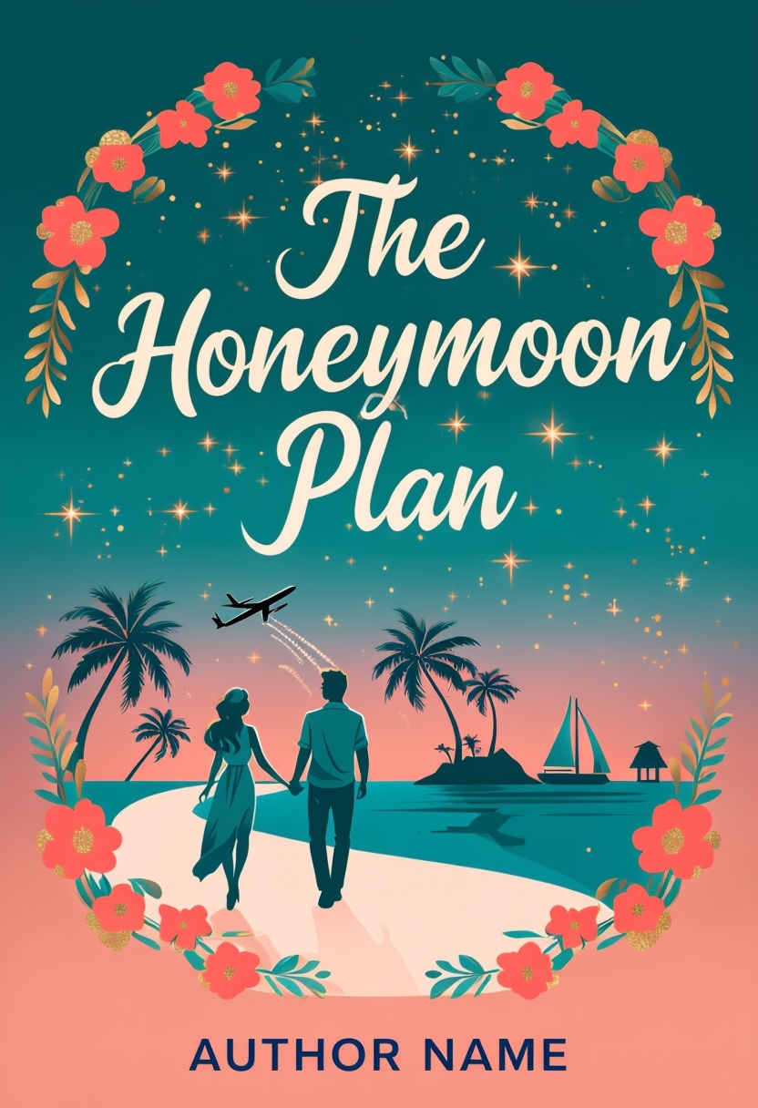 Romantic Honeymoon Plan Illustrated EBook Cover Design