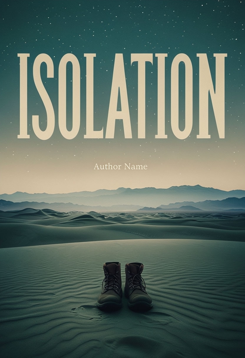 Solitude and Introspection in Desert Landscape EBook Cover