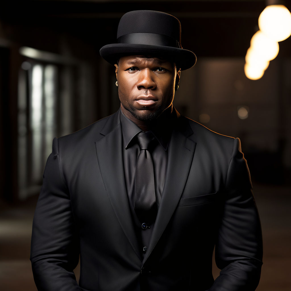 Imagine 50 cent in a black suit by Zee Bay - Playground