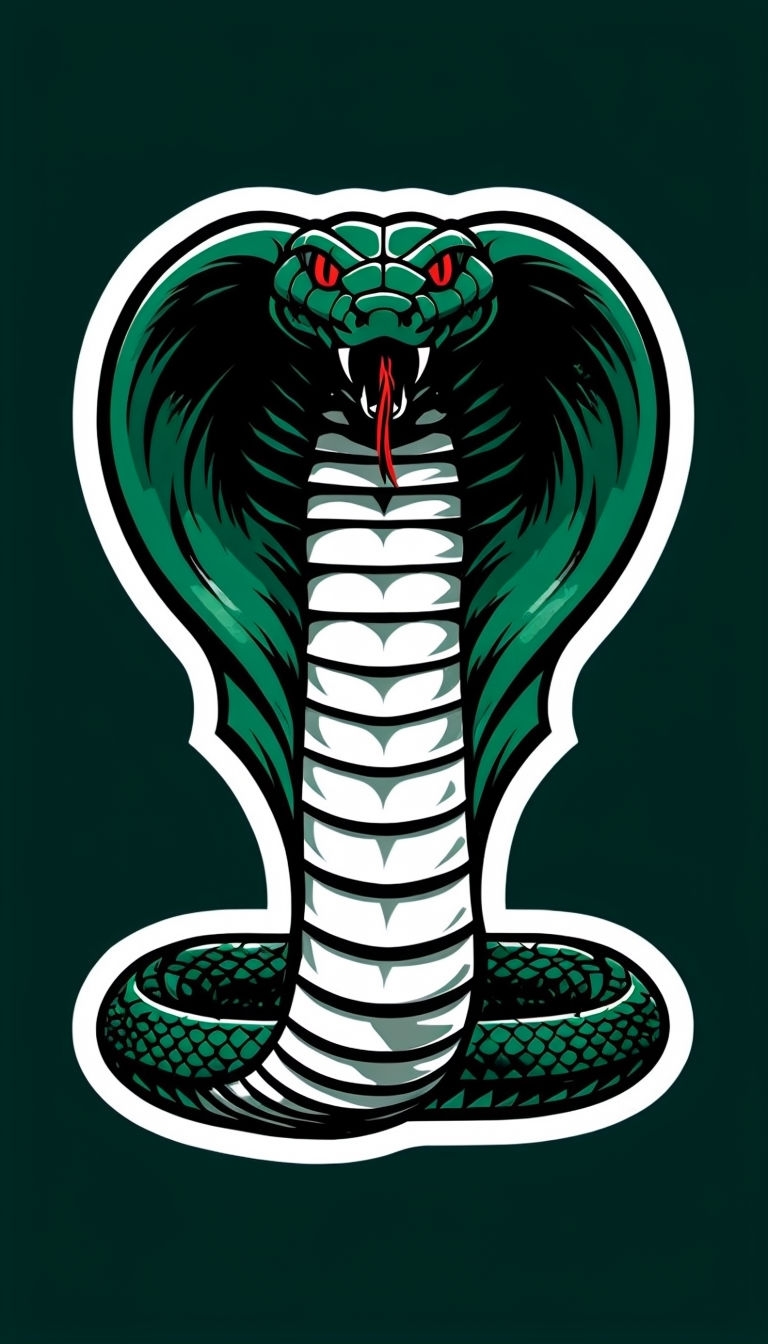 Bold Cobra Mascot Logo Illustration for Phone Case Covers