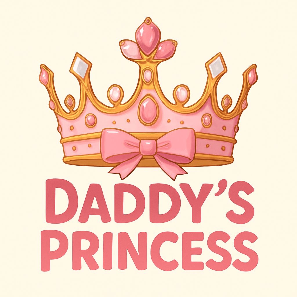 Ornate Pink Crown with Daddy's Princess Text T-Shirt