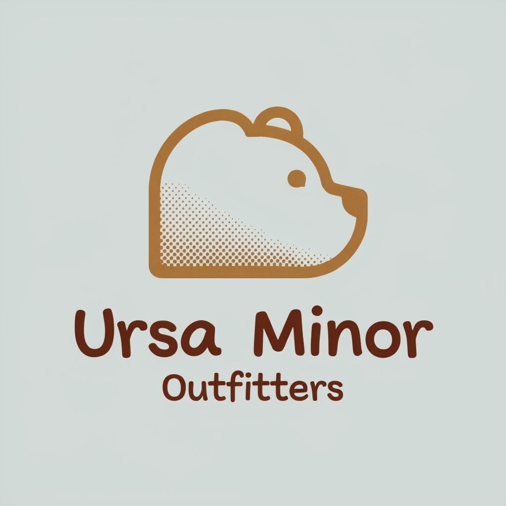 Minimalist Japandi Style Ursa Minor Outfitters Logo Design