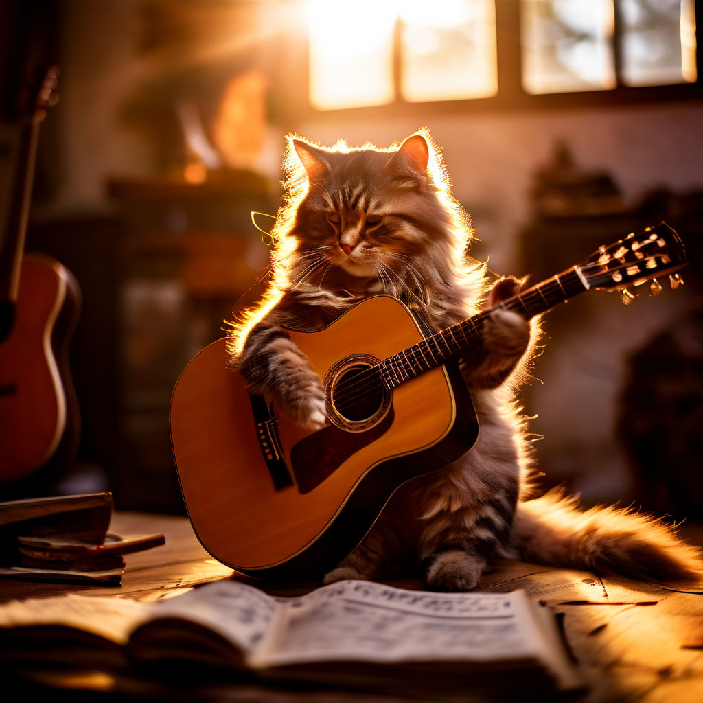 Lindo gato tocando la guitarra\ - Zona de juegosLindo gato tocando la guitarra\ - Zona de juegos  