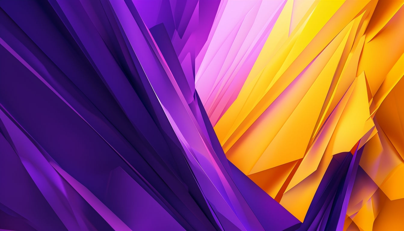 Dynamic Abstract Geometric Shapes in Vibrant Colors Background