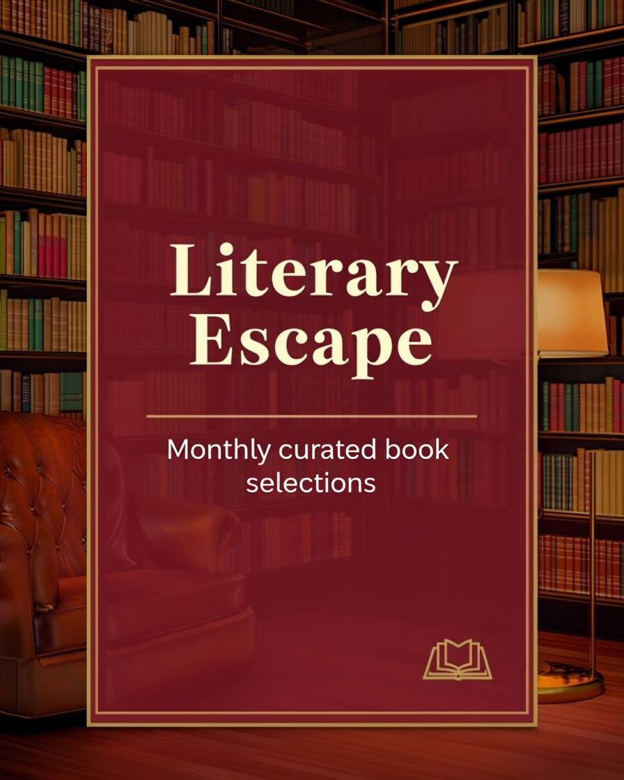 Literary Escape Cozy Home Library Advertisement Design Ads