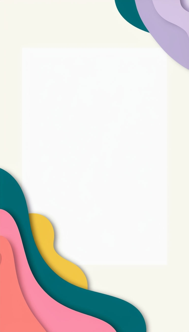 Modern Abstract Social Media Post Template with Colorful Shapes