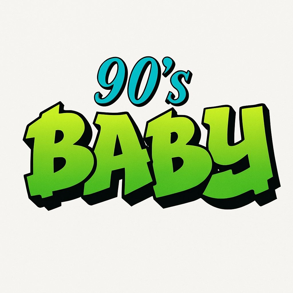 90's Baby Retro Typography Design Sticker