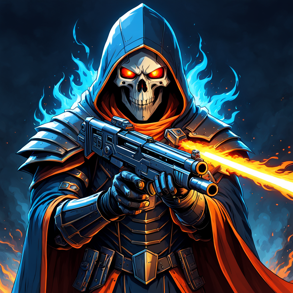 Big scary hooded knight fire like skull/energy like creature... by ...