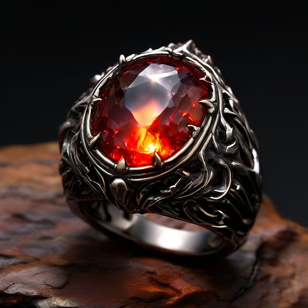 Fire obsidian ring deals