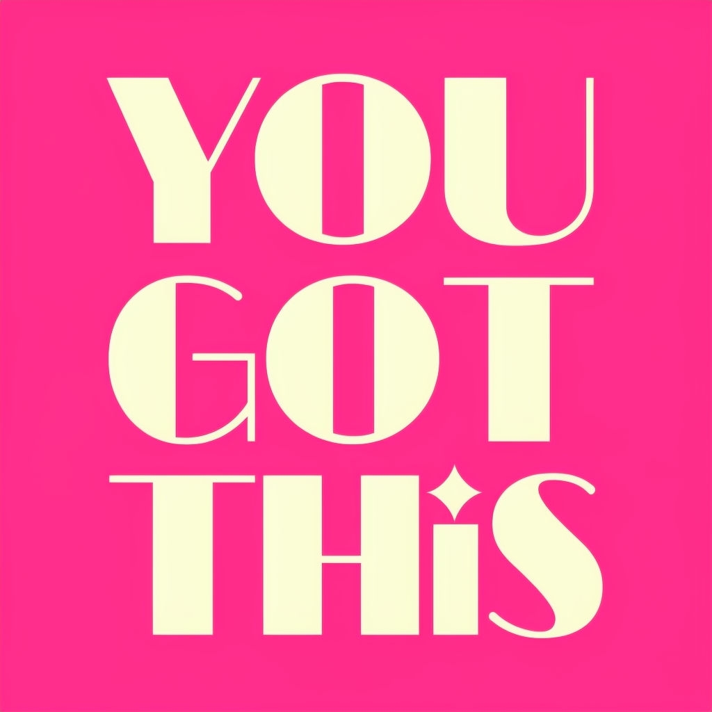 You Got This Motivational Typography on Pink Mug
