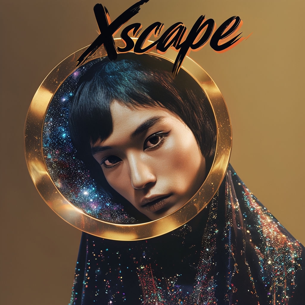 Enigmatic 'Xscape' Album Cover with Futuristic Halo Design Spotify Album Cover