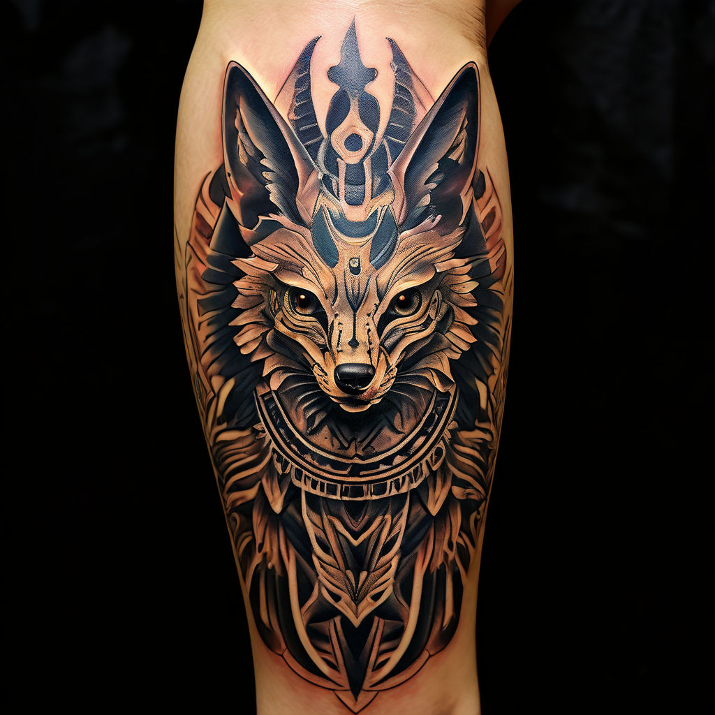 gold tattoo ART with high detail