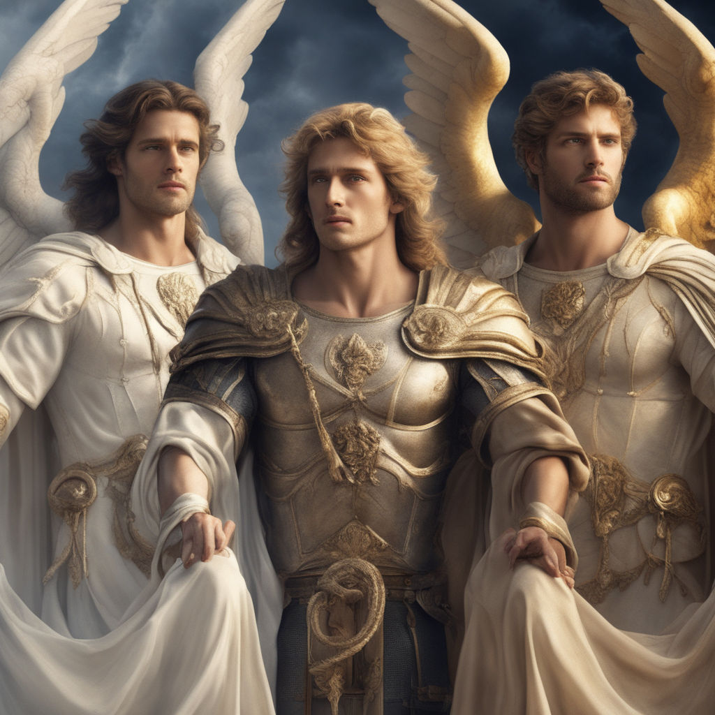 3 MIGHTY ARCHANGELS OF GOD WITH CINEMATOGRAPHIC REALISTIC ME… by