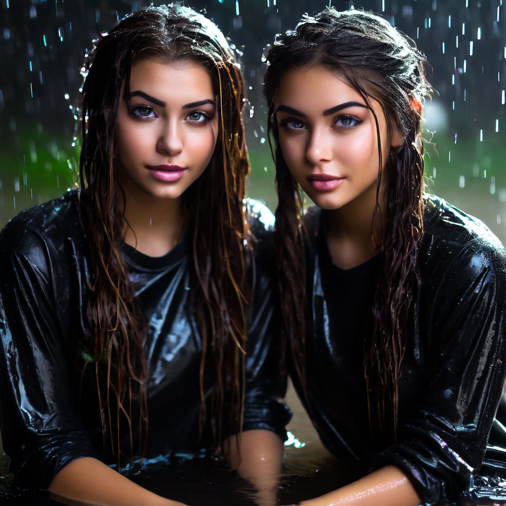 8K naked zendaya lesbian twins posing in pool