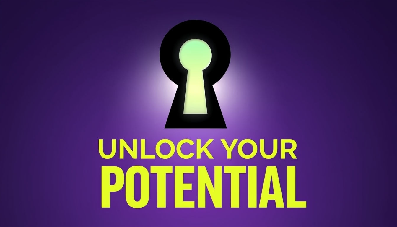 Unlock Your Potential Motivational YouTube Thumbnail Design Social Media Post