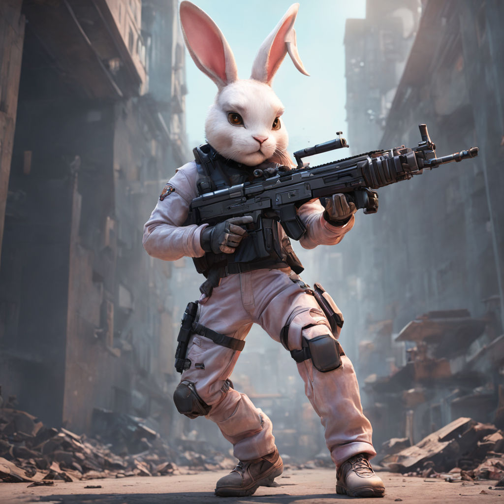 Free Fire character clad in a Bunny Bundle by MEET MODHAVADIYA (MASTER ...