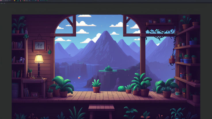 Create a creative and different 2D scenario (Pixel Art) by ʄཞơʂɬ IOS