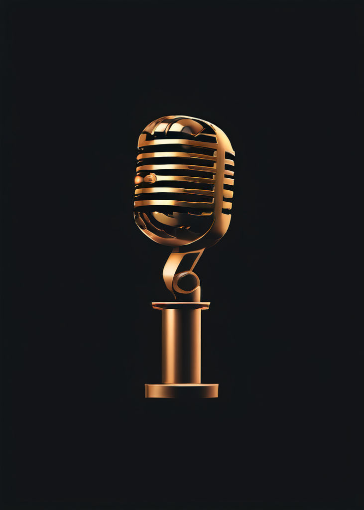Create a logo that looks like a singing mic to represent the by