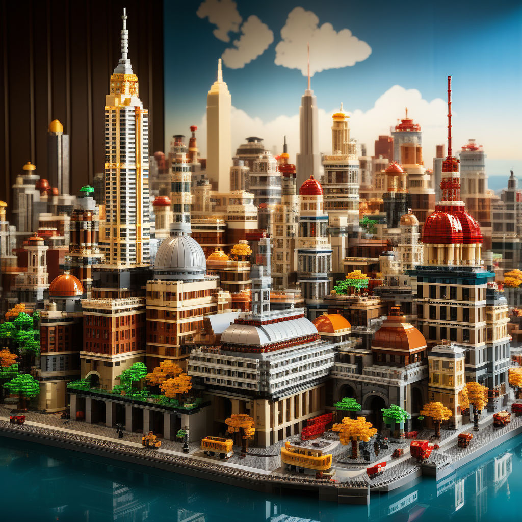 Big City built with lego bricks by Steffi Adamczyk - Playground