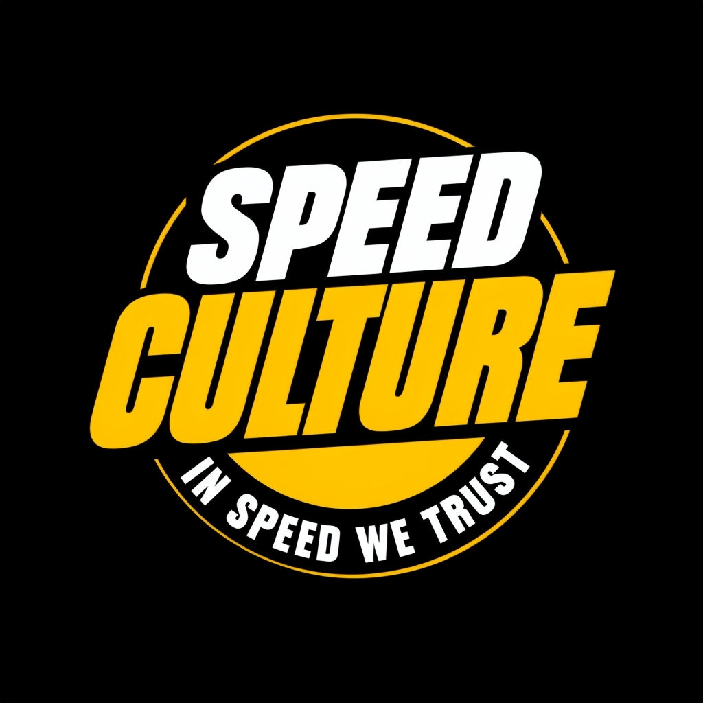 Dynamic Speed Culture Typography Design Hat