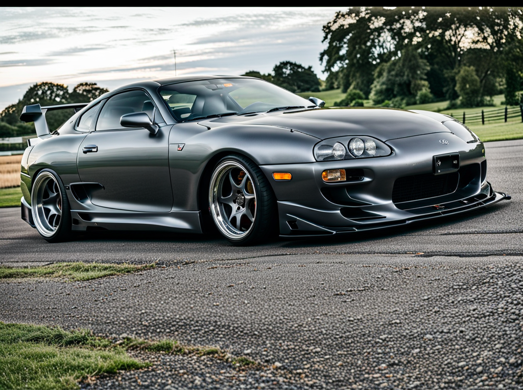 1994 Toyota Supra Mk3 With A Wide-body Kit Boasting Metallic By 