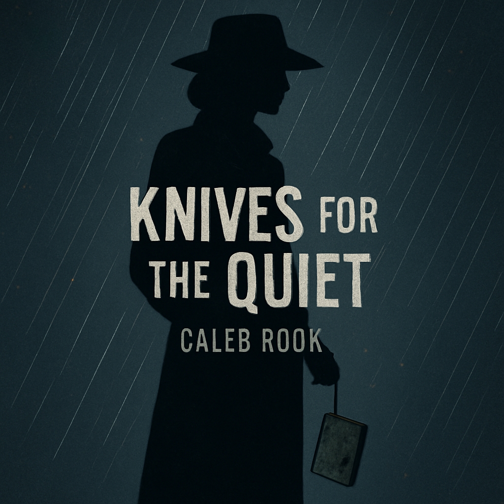 Mysterious Noir Illustration for Knives for the Quiet Album Cover