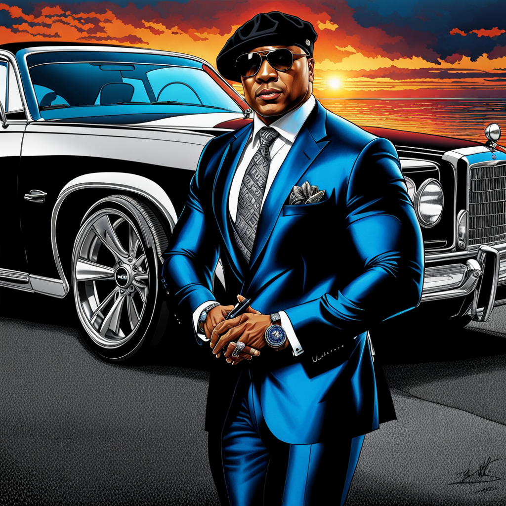 LL cool J dressed in black suit by cuzz soundz - Playground