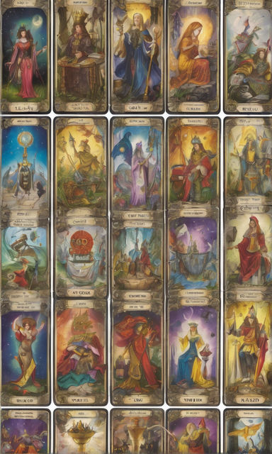 A picture showing all real tarot cards appears in detail. by uzaysal ...